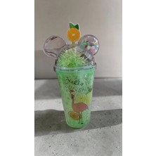 Famemus Accessory Kulaklı Meyve Temalı Pipetli Bardak Matara
