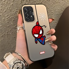 HONTINGA Samsung Galaxy A52S 5g ile Uyumlu Kılıfı Silikon Kenar Sert Arka Düşüme Önleyici Basitlik Anti Düşme Kamera Korumali Spider Desen Telefon Kılıfı Kadın ve Erkek Için Uygundur K1-0839