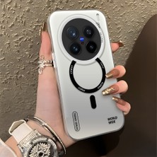 HONTINGA Vivo X200 Pro ile Uyumlu Kılıfı Silikon Kenar Sert Arka Düşüme Önleyici Basitlik Anti Düşme Kamera Korumali Yaratıcı Desen Telefon Kılıfı Kadın ve Erkek Için Uygundur K1-0841