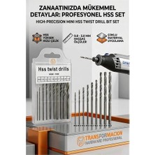 Tios Shop Krm Maximilian Voss Serisi | 10'lu Hss Titanyum Alaşım Mikro Matkap Ucu Seti 723036 Krm
