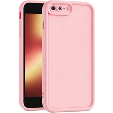 Fenza iPhone 7 Plus Uyumlu Kamera Çıkıntılı Pembe Renkli Mat Silikon Telefon Kılıfı