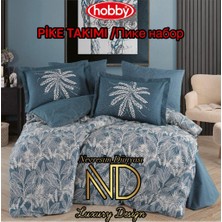 Clasy Hobby Poplin Pike Takımı Çift Kişilik Selene Petrol