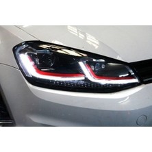 X Power Tuning Vw Golf 7.5 Uyumlu Kırmızı J Dizayn Kayar Sinyal Far