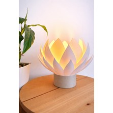 Wooden Touch Lotia Dekoratif Masa Lambası Meşe Taban