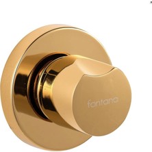 Fontana - Lux Yuvarlak Ankastre Stop Valf Altın Outlet - FSV-102-