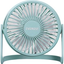 Everest EFN-505 Masaüstü Turkuaz Usb Fan (145mmx141mmx105 mm)