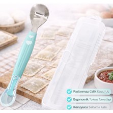 Jojobebek Bebek Püre Kaşığı, Silikon Saplı, Paslanmaz Çelik Uçlu – Güvenli ve Ergonomik, BPA içermez