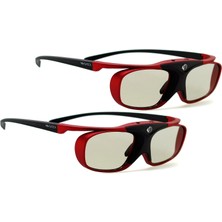 2x Hi-Shock Rf Pro Kızıl Cennet | Epson, Jvc ve Sony Rf 3D Projektör/işınlayıcı Için SSG-3570CR, TDG-BT500A, TY-ER3D4MU [120 Hz | Şarj Edilebilir, 120Hz]