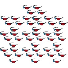 Reinscer 50X Tv Filmi DVD Oyunu Için Kırmızı ve Mavi Anaglyph Boyutlu 3D Görüş Gözlükleri