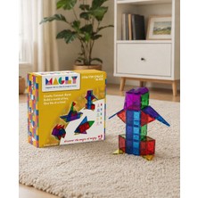 Twotoys 36 Parça 7.5 cm Manyetik Yapı Blokları ve Manyetik Duvar Panosu - Eğitici Oyuncak