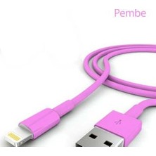 Practika iPhone Şarj Data Kablosu - Pembe