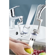 Practika Filtreli Kireç Hapsedici Robotik Kol Musluk Başlığı - Mutfak Banyo Musluk Uzatma Aparatı Ucu