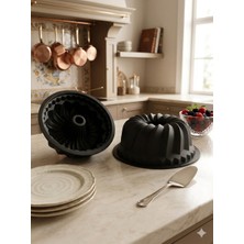 Silicorner Silikon Siyah Oval Kek Kalıbı