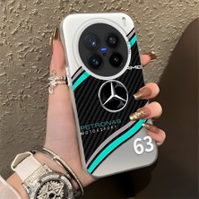 HONTINGA Vivo X200 Pro ile Uyumlu Kılıfı Silikon Kenar Sert Arka Düşüme Önleyici Basitlik Anti Düşme Kamera Korumali Mercedes Desen Telefon Kılıfı Kadın ve Erkek Için Uygundur K1-1081
