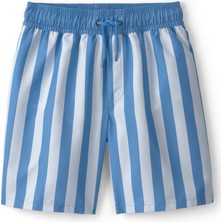 Carter's Erkek Çocuk Çizgili Şort Mayo Mavi 3U611110