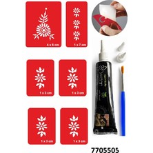 Airbrush Tattoo Hint Kınası ve Şablonla Geçici Dövme Yapma Seti Set 28