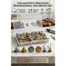Najmaddin Mey Ithalat® Masterworks 60 Parça Gravür Tel Fırça Seti | 3mm Şaft, Pirinç & Çelik 723012