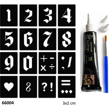 Airbrush Tattoo Hint Kınası ve Şablonla Geçici Dövme Yapma Seti Set 4