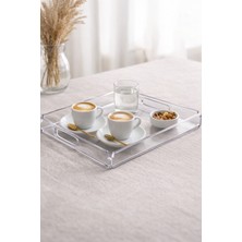 Sihome Şeffaf Organizer Tepsi | Mutfak Banyo Masa Üstü Düzenleyici | Modern Tasarım