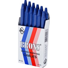 Brons Br-254 Yağlı Tebeşir Mavi 12 Li