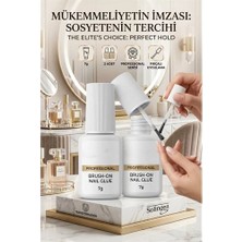 Najmaddin Mey Ithalat® 2 Adet Fırçalı Tırnak Yapıştırıcısı 7gr - Kırılmaz Bağ, Profesyonel Sonu