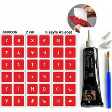 Airbrush Tattoo Hint Kınası ve Şablonla Geçici Dövme Yapma Seti Set 2
