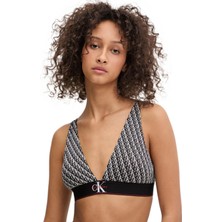 Tommy Hilfiger Calvin Klein Kadın Siyah Hafif Destekli Üçgen Sütyen LV00QF8703