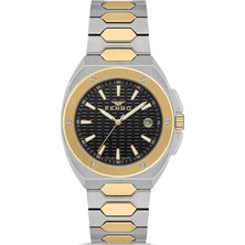 Ferro FM40160A-D Quartz Çelik Sarı-Gri 42 mm Erkek Kol Saati