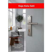 Zeraf Ev Lüks Stil Arma Aynalı Alüminyum Kapı Kolu Oda Tipi Kapı Kulp Antrasit
