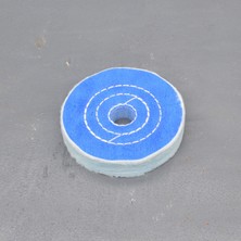 Torna Türk Mavi Polisaj Cila Bezi 100 mm – 4 Kat Dikişli (Delik 20-22 Mm)