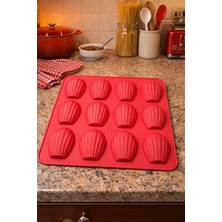 Nesto Home 12 Gözlü Deniz Kabuğu Şekilli Silikon Çikolata Kalıbı