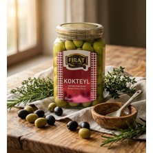 Fırat Kokteyl Zeytin 900 gr Cam Şişe