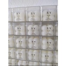 Çağıl Candles Pinterest 15 Adet Etiketli Mika Kutulu Beyaz Bubble Mum Söz,nişan,düğün,nikah Hediyelikleri