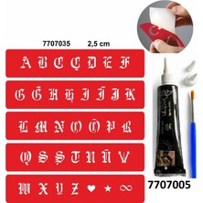 Airbrush Tattoo Hint Kınası ve Şablonla Geçici Dövme Yapma Seti Set 35