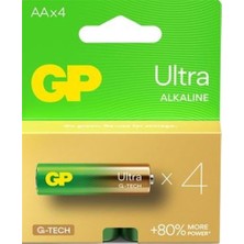 GP G-Tech LR6 AA Boy Ultra Alkalin Kalem Pil 4'lü Paket GP15AU-U4