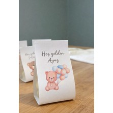 Çağıl Candles Hoş Geldin Bebek Buble Mum Kutusu Hediyelik 5 Adet Nişan/söz/ Kına/ Doğum Günü/