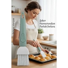 Najmaddin Mey Ithalat® Yumurta Fırçası 18 cm Mutfak Yağlama Sos Sürme Fırçası Pasta Hamur Fırçası