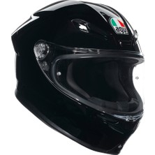 Agv K6S Mplk Mono Kapalı Kask Parlak Siyah 2XL Beden ile Yüksek Koruma Sağlar