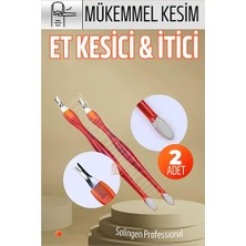 MidasTech Turk Ergonomik Tırnak Et Kesici Et Itici 2 Adet Solingen Midiastech