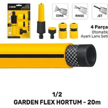Sgs 1/2 Gardenflex Hortum 20 mt 4 Pcs Lans Setli