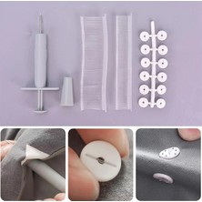 Pileli Store Yorgan Kılıfı Nevresim Sabitleme Klips Takımı