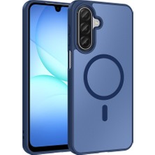 CoverZone Samsung Galaxy A17 Ile Uyumlu Kılıf Magsafe Manyetik Kablosuz Şarj Uyumlu Galaxy A17 Için Kilif Z-Babet Mavi
