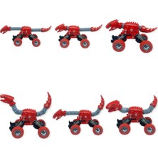 Chic Haven Uzayan Dinazor Arabalar 18 cm - Kırmızı - 1 Adet