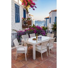 Kalyon Home Garden Ibiza Rattan 90X160 Bahçe&balkon&teras Masa Takımı
