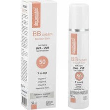 Dermoskin BB Cream 50 ml SPF50 Güneş Koruması ile Pürüzsüz Bitiriş ve Cilt Bakımı