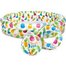 Renklime 59469 Tropikal Meyve Desenli Havuz Seti 132 cm