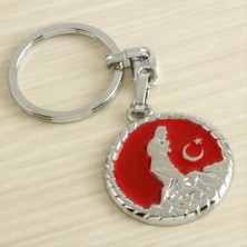 Pileli Store Ay Yıldız Kemal Atatürk Metal Anahtarlık