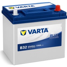 Varta B32 45 Ah, 45 Amper Dar Düz Akü 2025 Üretim