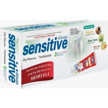 Fresh White Sensitive Natural Herbal Extracts 75ml + Çocuk Diş Macunu 75 ml Hediyeli