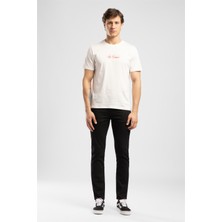 Lee Cooper Jasıel Erkek Regular Fit Baskılı Bisiklet Yaka T-Shirt Beyaz